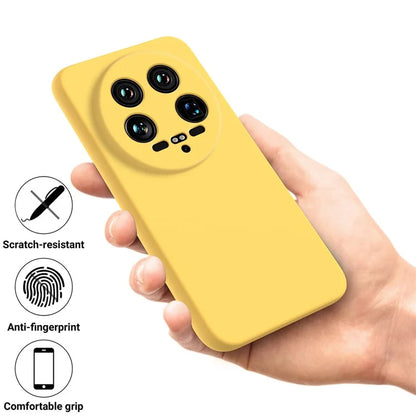 For Xiaomi 14 Ultra Phone Case Liquid Silicone Protective Cover with Hand Strap