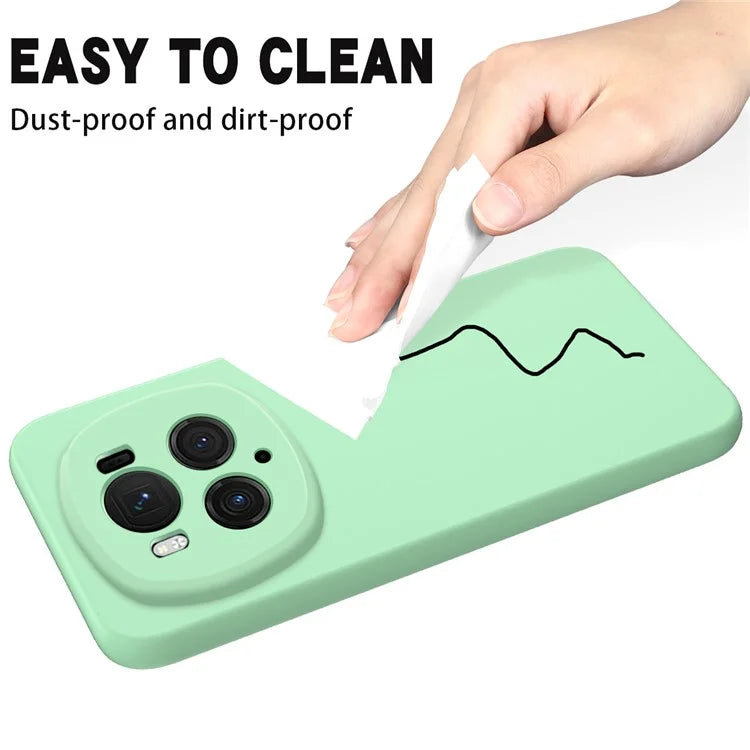 Back Case for Honor Magic6 Pro 5G Liquid Silicone Mobile Phone Cover with Strap