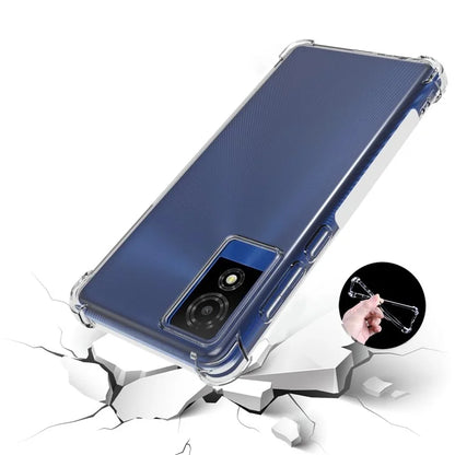 For TCL 501 TPU Case Transparent Drop-proof Protective Phone Cover