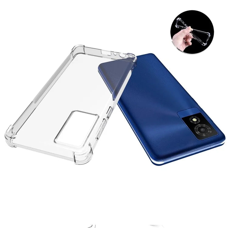 For TCL 501 TPU Case Transparent Drop-proof Protective Phone Cover