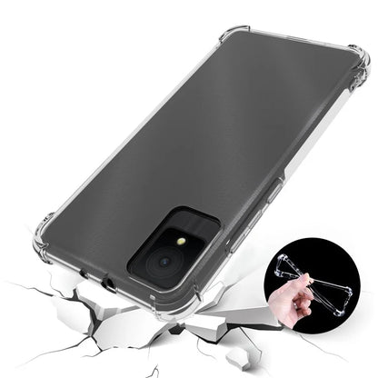 For TCL 502 Case Transparent Four Corner Airbag TPU Phone Back Shell