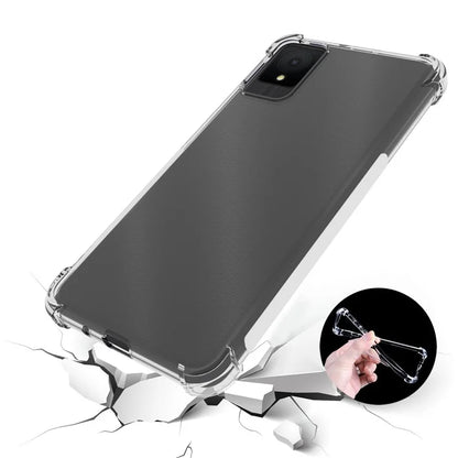For TCL 502 Case Transparent Four Corner Airbag TPU Phone Back Shell