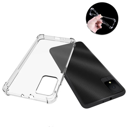 For TCL 502 Case Transparent Four Corner Airbag TPU Phone Back Shell