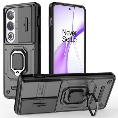 For OnePlus Ace 3V 5G Case with Slide Lens Cover PC+TPU Protective Shell