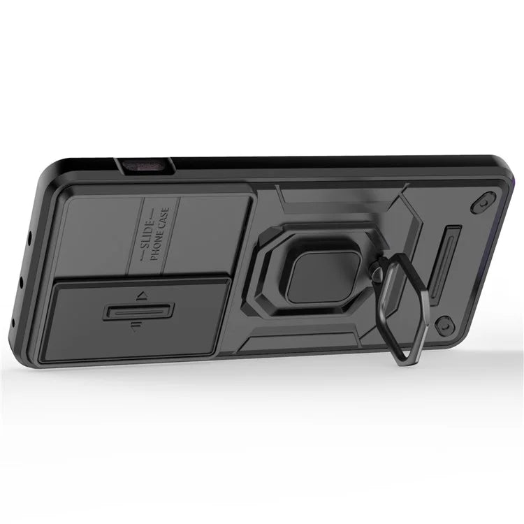 For OnePlus Ace 3V 5G Case with Slide Lens Cover PC+TPU Protective Shell