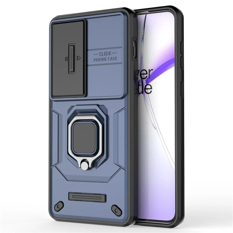 For OnePlus Ace 3V 5G Case with Slide Lens Cover PC+TPU Protective Shell