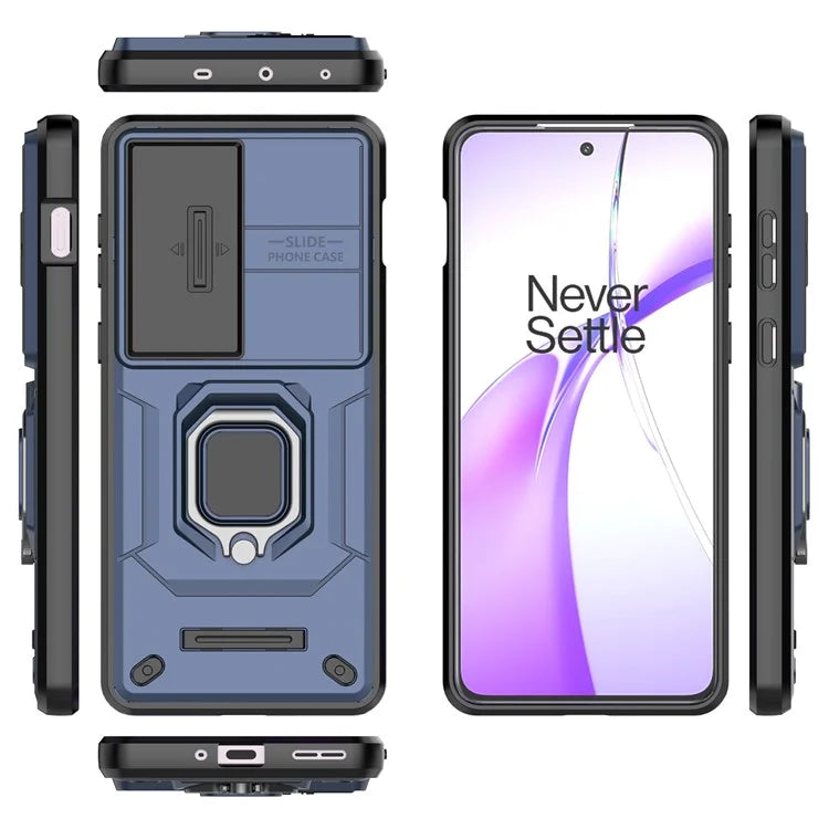 For OnePlus Ace 3V 5G Case with Slide Lens Cover PC+TPU Protective Shell