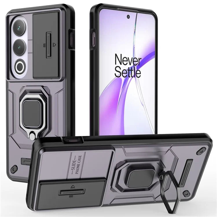 For OnePlus Ace 3V 5G Case with Slide Lens Cover PC+TPU Protective Shell