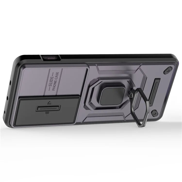For OnePlus Ace 3V 5G Case with Slide Lens Cover PC+TPU Protective Shell