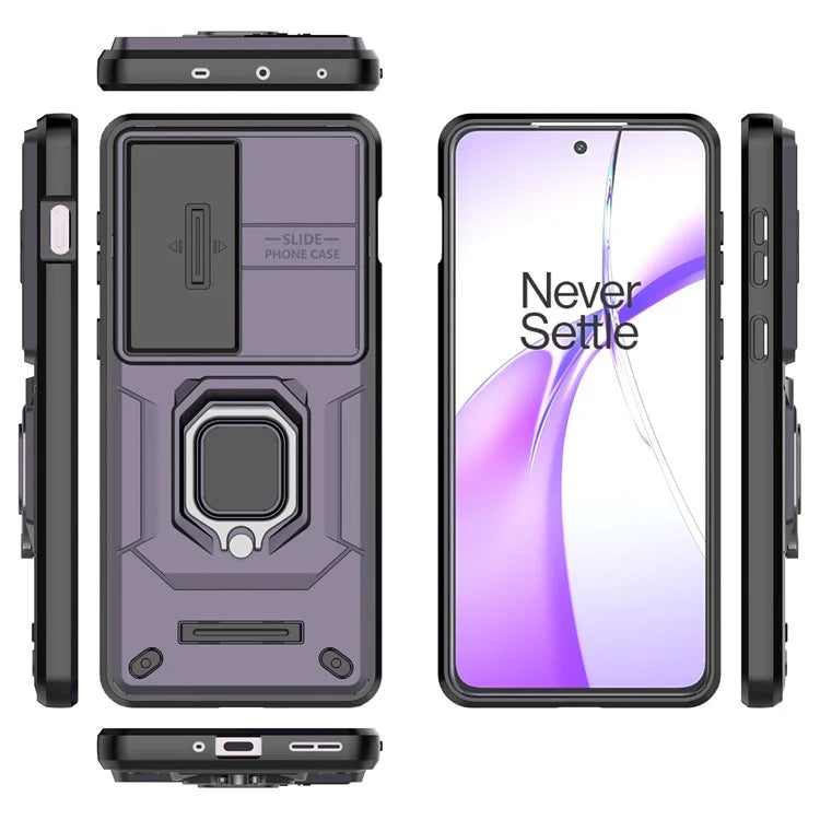 For OnePlus Ace 3V 5G Case with Slide Lens Cover PC+TPU Protective Shell