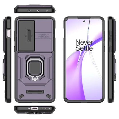 For OnePlus Ace 3V 5G Case with Slide Lens Cover PC+TPU Protective Shell