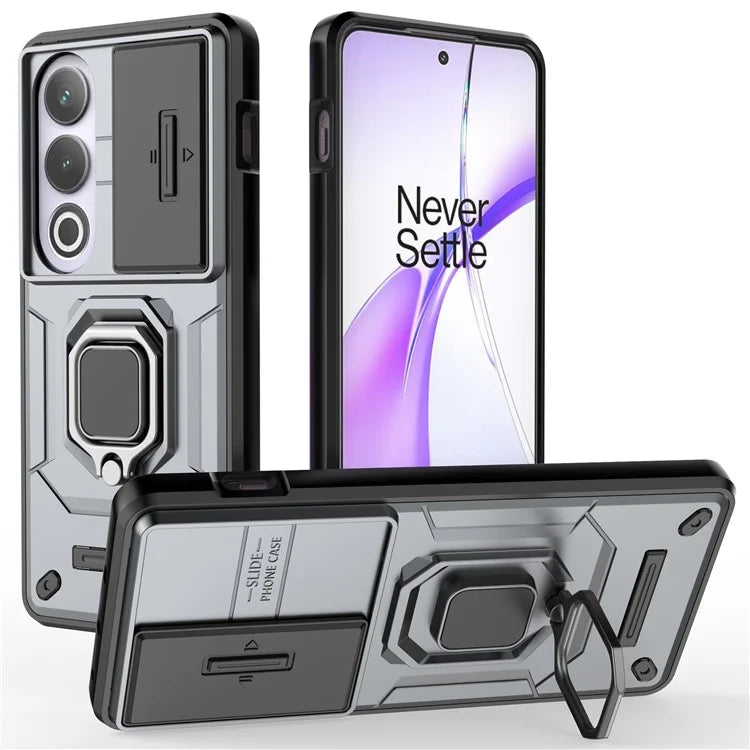 For OnePlus Ace 3V 5G Case with Slide Lens Cover PC+TPU Protective Shell