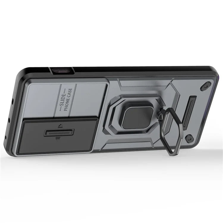 For OnePlus Ace 3V 5G Case with Slide Lens Cover PC+TPU Protective Shell