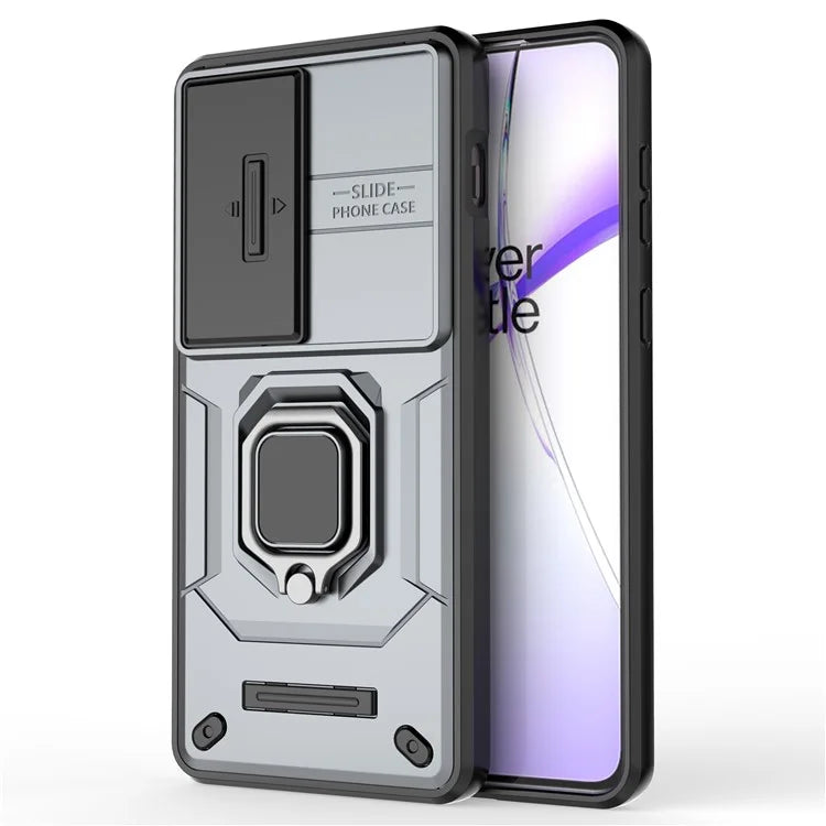 For OnePlus Ace 3V 5G Case with Slide Lens Cover PC+TPU Protective Shell