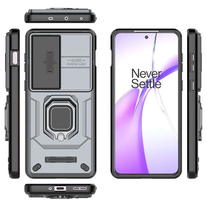 For OnePlus Ace 3V 5G Case with Slide Lens Cover PC+TPU Protective Shell