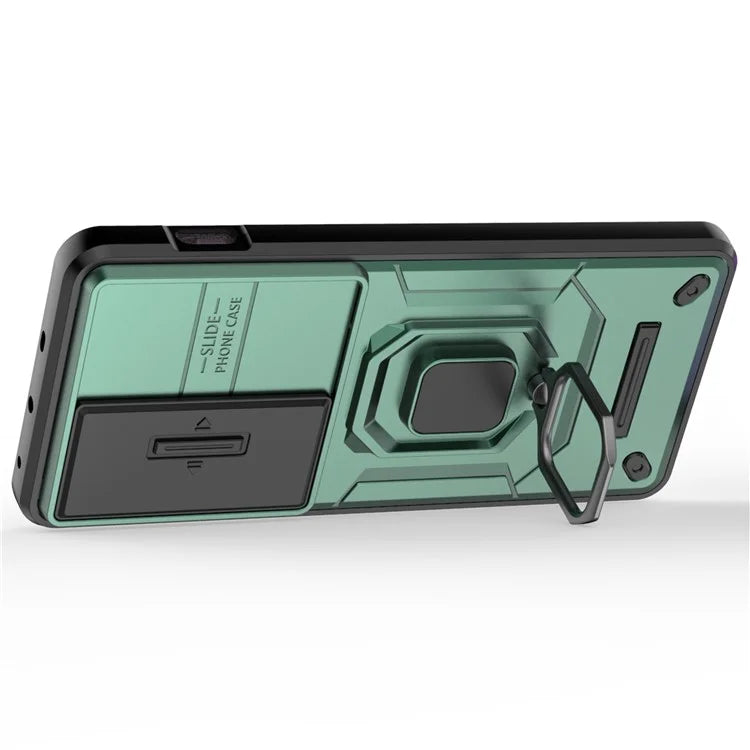 For OnePlus Ace 3V 5G Case with Slide Lens Cover PC+TPU Protective Shell