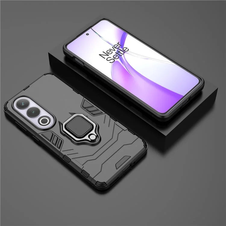 For OnePlus Ace 3V 5G Case PC+TPU Bump Proof Shell with Ring Kickstand
