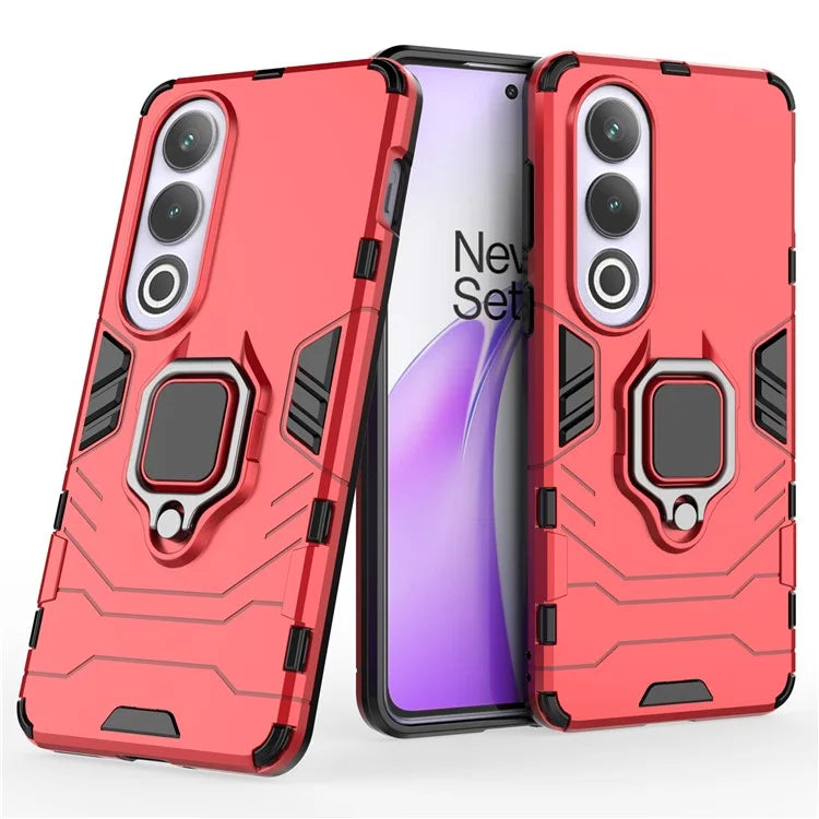 For OnePlus Ace 3V 5G Case PC+TPU Bump Proof Shell with Ring Kickstand