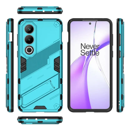 For OnePlus Ace 3V 5G PC+TPU Case Folding Kickstand Hybrid Phone Cover