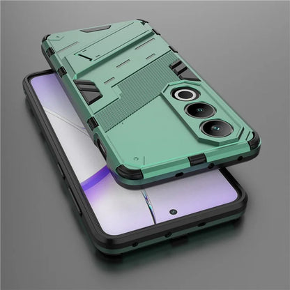 For OnePlus Ace 3V 5G PC+TPU Case Folding Kickstand Hybrid Phone Cover