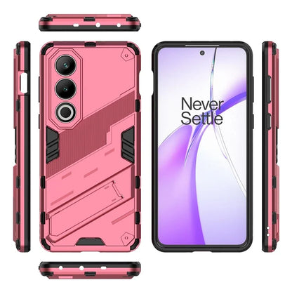For OnePlus Ace 3V 5G PC+TPU Case Folding Kickstand Hybrid Phone Cover