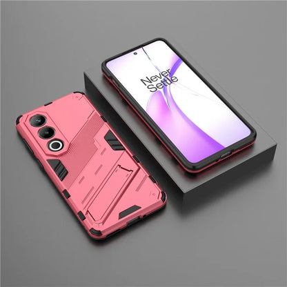 For OnePlus Ace 3V 5G PC+TPU Case Folding Kickstand Hybrid Phone Cover