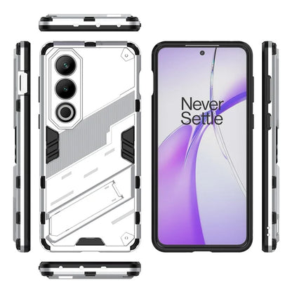For OnePlus Ace 3V 5G PC+TPU Case Folding Kickstand Hybrid Phone Cover
