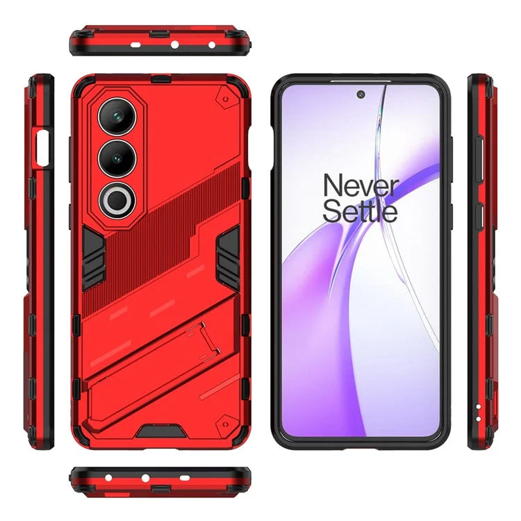 For OnePlus Ace 3V 5G PC+TPU Case Folding Kickstand Hybrid Phone Cover