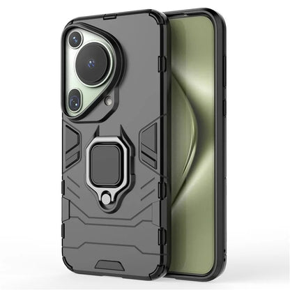 For Huawei Pura 70 Ultra Case Ring Kickstand Drop-proof PC+TPU Shell