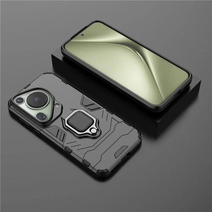 For Huawei Pura 70 Ultra Case Ring Kickstand Drop-proof PC+TPU Shell