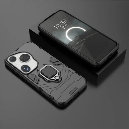 For Huawei Pura 70 Ultra Case Ring Kickstand Drop-proof PC+TPU Shell
