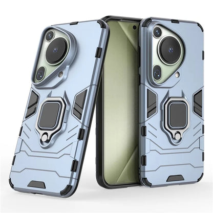 For Huawei Pura 70 Ultra Case Ring Kickstand Drop-proof PC+TPU Shell