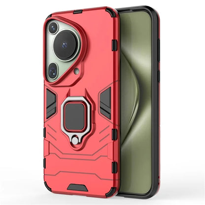 For Huawei Pura 70 Ultra Case Ring Kickstand Drop-proof PC+TPU Shell