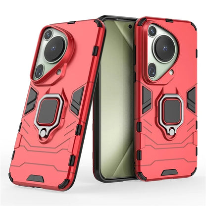 For Huawei Pura 70 Ultra Case Ring Kickstand Drop-proof PC+TPU Shell