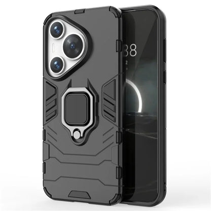 For Huawei Pura 70 Case Slim-Fit PC+TPU Ring Holder Kickstand Protective Cover