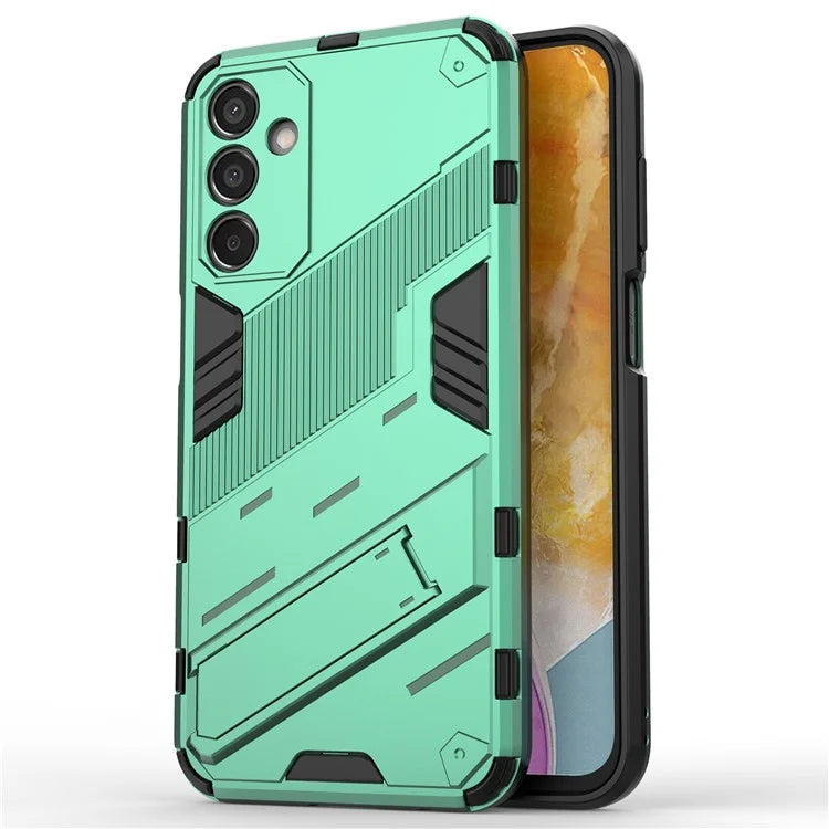 For Samsung Galaxy M15 5G Case PC+TPU Drop-proof Phone Cover with Folding Kickstand