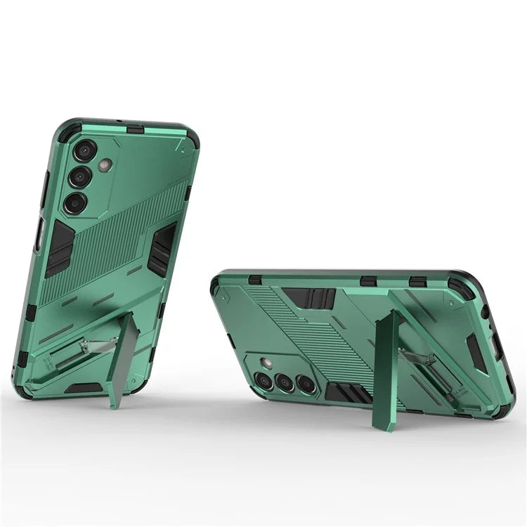For Samsung Galaxy M15 5G Case PC+TPU Drop-proof Phone Cover with Folding Kickstand
