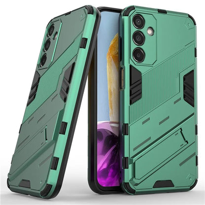 For Samsung Galaxy M15 5G Case PC+TPU Drop-proof Phone Cover with Folding Kickstand