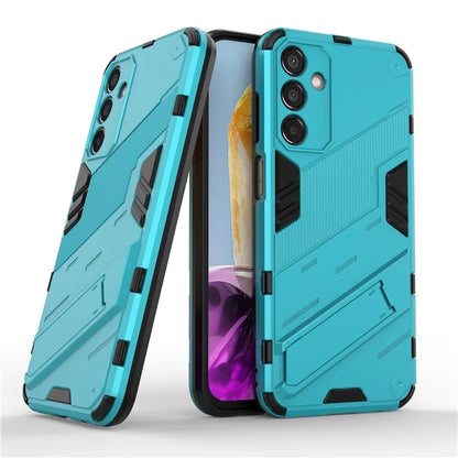 For Samsung Galaxy M15 5G Case PC+TPU Drop-proof Phone Cover with Folding Kickstand
