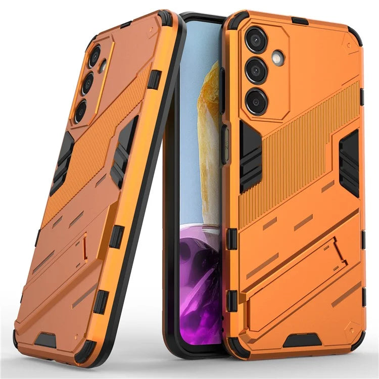 For Samsung Galaxy M15 5G Case PC+TPU Drop-proof Phone Cover with Folding Kickstand