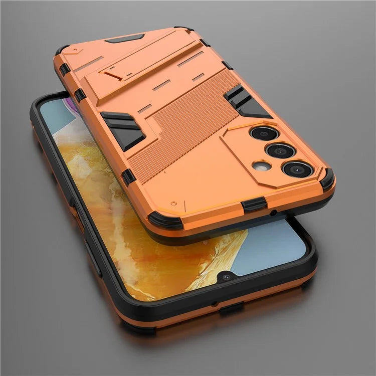 For Samsung Galaxy M15 5G Case PC+TPU Drop-proof Phone Cover with Folding Kickstand