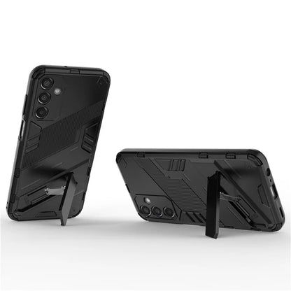 For Samsung Galaxy M15 5G Case PC+TPU Drop-proof Phone Cover with Folding Kickstand