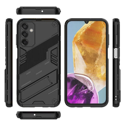 For Samsung Galaxy M15 5G Case PC+TPU Drop-proof Phone Cover with Folding Kickstand