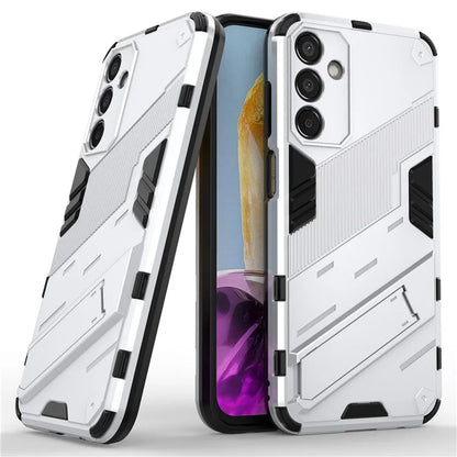 For Samsung Galaxy M15 5G Case PC+TPU Drop-proof Phone Cover with Folding Kickstand