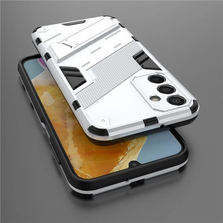 For Samsung Galaxy M15 5G Case PC+TPU Drop-proof Phone Cover with Folding Kickstand