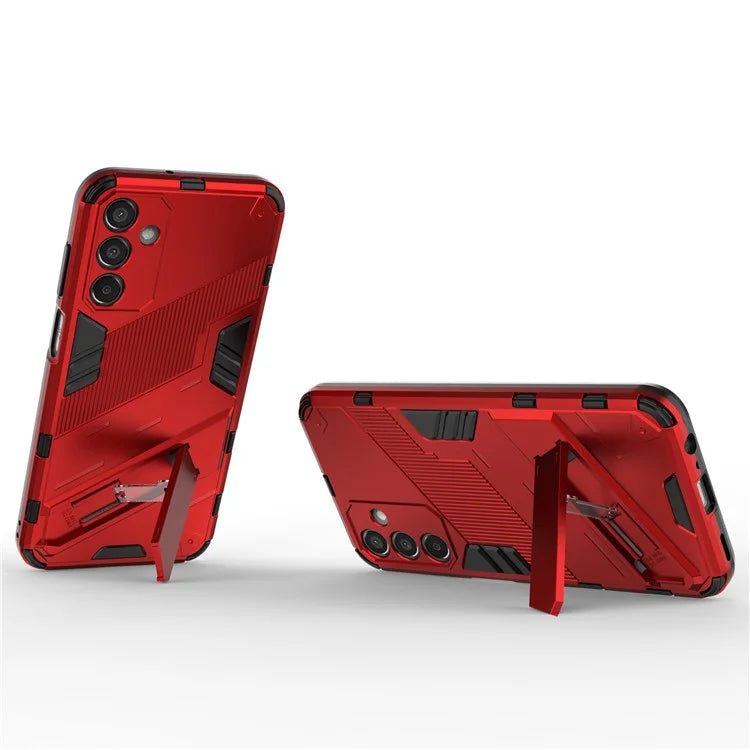 For Samsung Galaxy M15 5G Case PC+TPU Drop-proof Phone Cover with Folding Kickstand