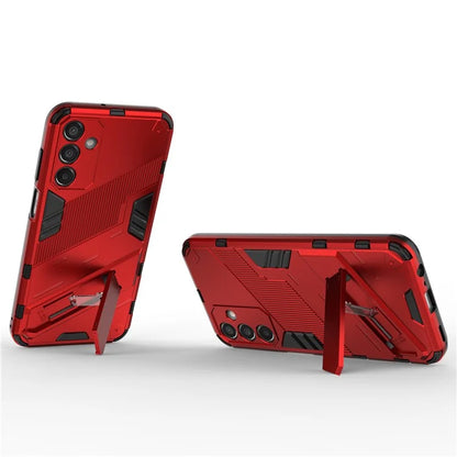 For Samsung Galaxy M15 5G Case PC+TPU Drop-proof Phone Cover with Folding Kickstand