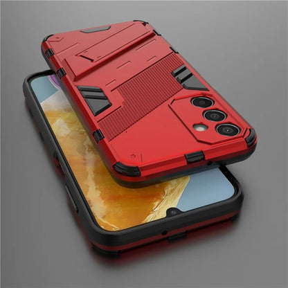For Samsung Galaxy M15 5G Case PC+TPU Drop-proof Phone Cover with Folding Kickstand