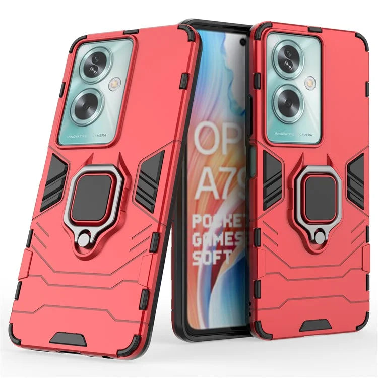 For Oppo A79 5G / A2 5G Cell Phone Case PC+TPU Drop-resistant Kickstand Shell