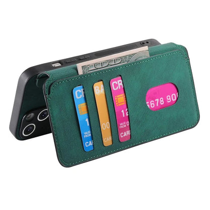 CASENEO MW-03 For iPhone 15 Case Detachable PU Leather Coated TPU Stand Wallet Phone Cover